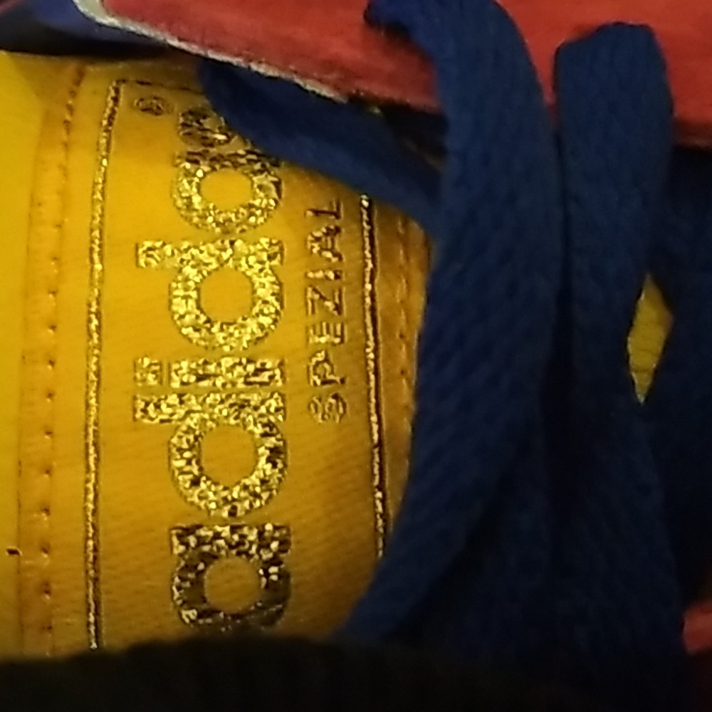 Adidas Spezial Shirley Red Yellow Blue Size 7.5 - Picture 2 of 6